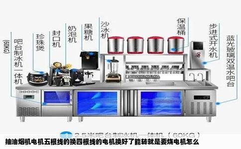 抽油烟机电机五根线的换四根线的电机换好了能转就是要烧电机怎么
