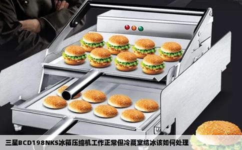 三星BCD198NKS冰箱压缩机工作正常但冷藏室结冰该如何处理