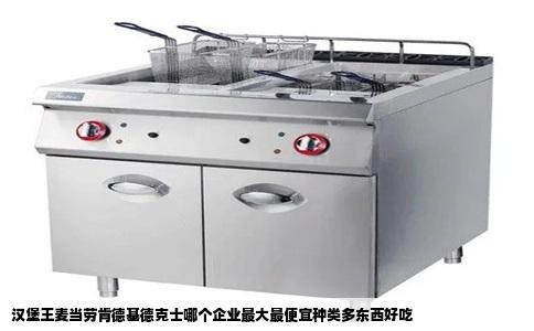 汉堡王麦当劳肯德基德克士哪个企业最大最便宜种类多东西好吃