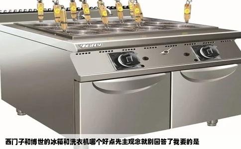 西门子和博世的冰箱和洗衣机哪个好点先主观念就别回答了我要的是
