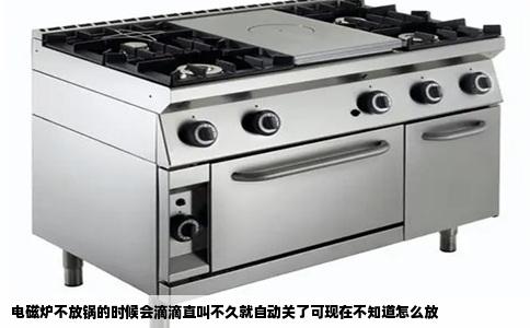 电磁炉不放锅的时候会滴滴直叫不久就自动关了可现在不知道怎么放