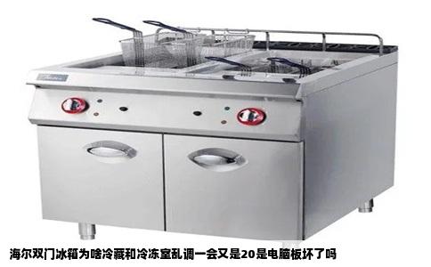 海尔双门冰箱为啥冷藏和冷冻室乱调一会又是20是电脑板坏了吗