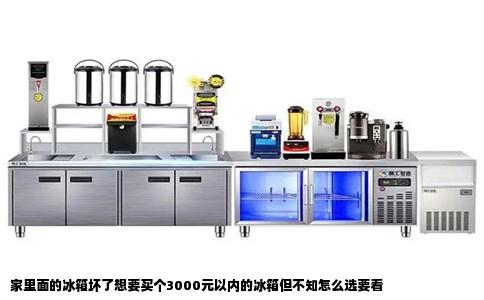 家里面的冰箱坏了想要买个3000元以内的冰箱但不知怎么选要看