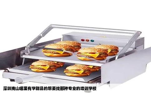 深圳南山哪里有学甜品的想要找那种专业的培训学校