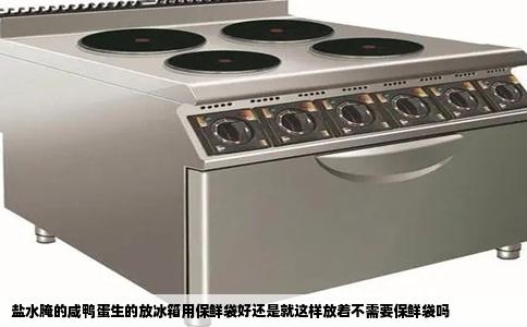 盐水腌的咸鸭蛋生的放冰箱用保鲜袋好还是就这样放着不需要保鲜袋吗